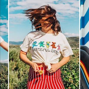 GRATEFUL DEAD OVERSIZED BAND TEE‎